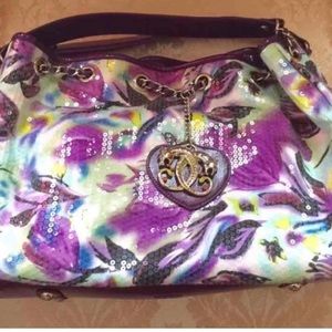 Sharif sequin handbag